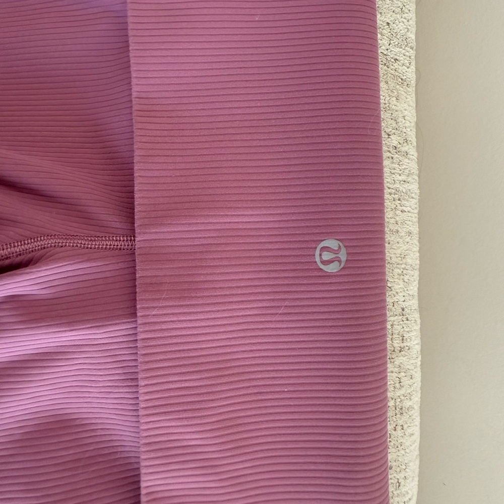 Lululemon Ribbed Mauve Leggings